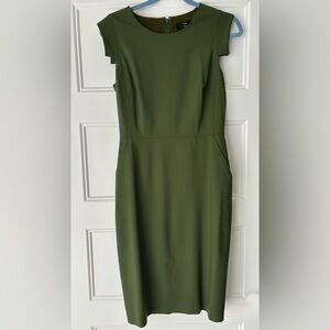 J. Crew Green Resume Sheath Dress Size 4